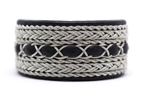 Cloud Burst, Reindeer leather, Sami Bracelet, Pewter Tennarmband Bracelet, Pemberton BC