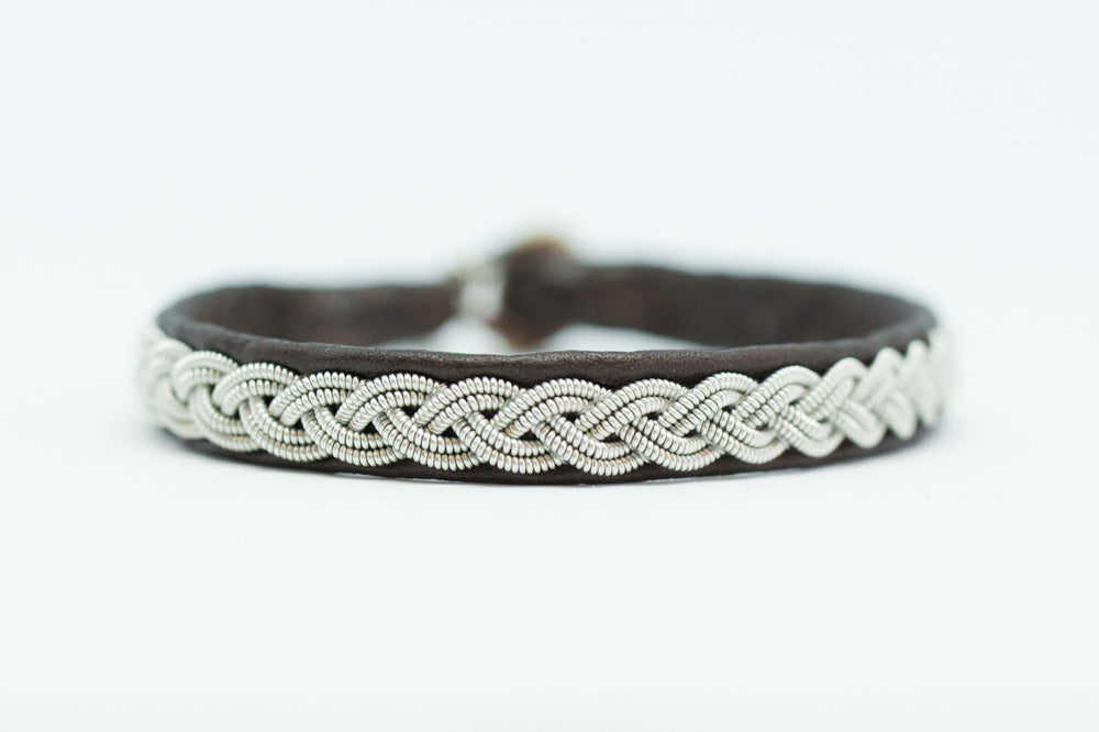 Sami, brown reindeer leather, Sami Bracelet, Tennarmband, Simply Sami Jewelry