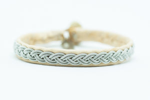 Sami, beige reindeer leather, Sami Bracelet, Tennarmband, Simply Sami Jewelry