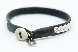 Sami, black reindeer leather, Sami Bracelet, Tennarmband, Simply Sami Jewelry