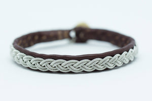 Sami, brown reindeer leather, Sami Bracelet, Tennarmband, Simply Sami Jewelry