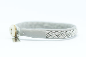 Sami, light grey reindeer leather, Sami Bracelet, Tennarmband, Simply Sami Jewelry