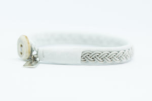 Sami, white reindeer leather, Sami Bracelet, Tennarmband, Simply Sami Jewelry