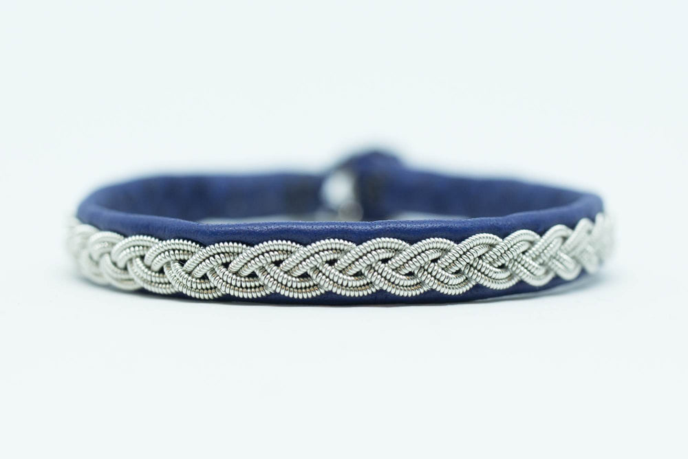 Sami, midnight blue reindeer leather, Sami Bracelet, Tennarmband, Simply Sami Jewelry