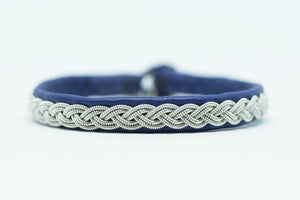 Sami, midnight blue reindeer leather, Sami Bracelet, Tennarmband, Simply Sami Jewelry