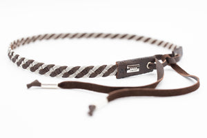 high end hatbands, brown reindeer leather, Simply Sami Jewelry, Pemberton BC