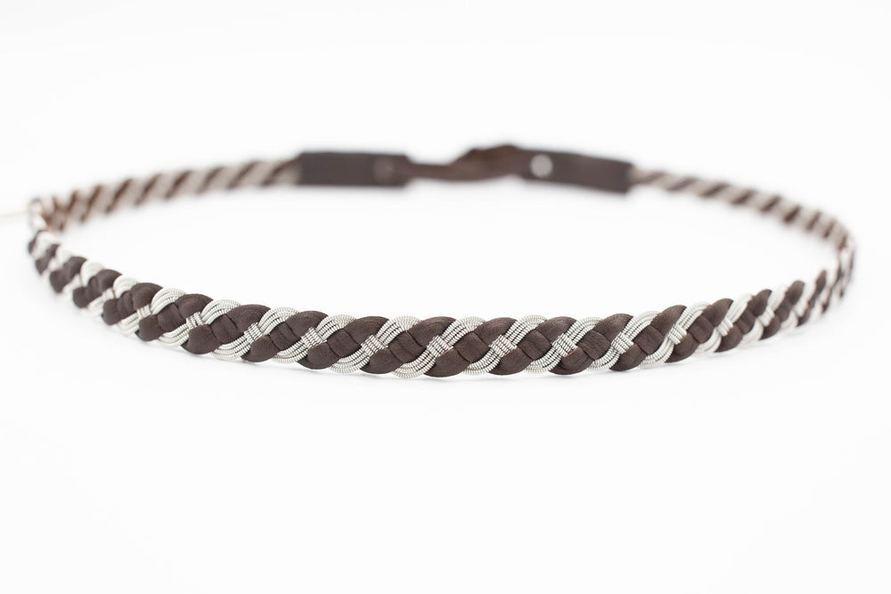 high end hatbands, brown reindeer leather, Simply Sami Jewelry, Pemberton BC